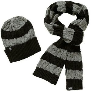 UGG Australia Cable Scarf & Hat Box Set...